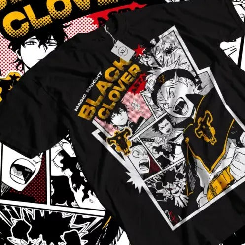 Black Clover T-shirt Asta Yami Sukehiro Yuno Anime Luck Voltia Shirt All Size Hoodie, Sweatshirt | HypeCrazeTee.com