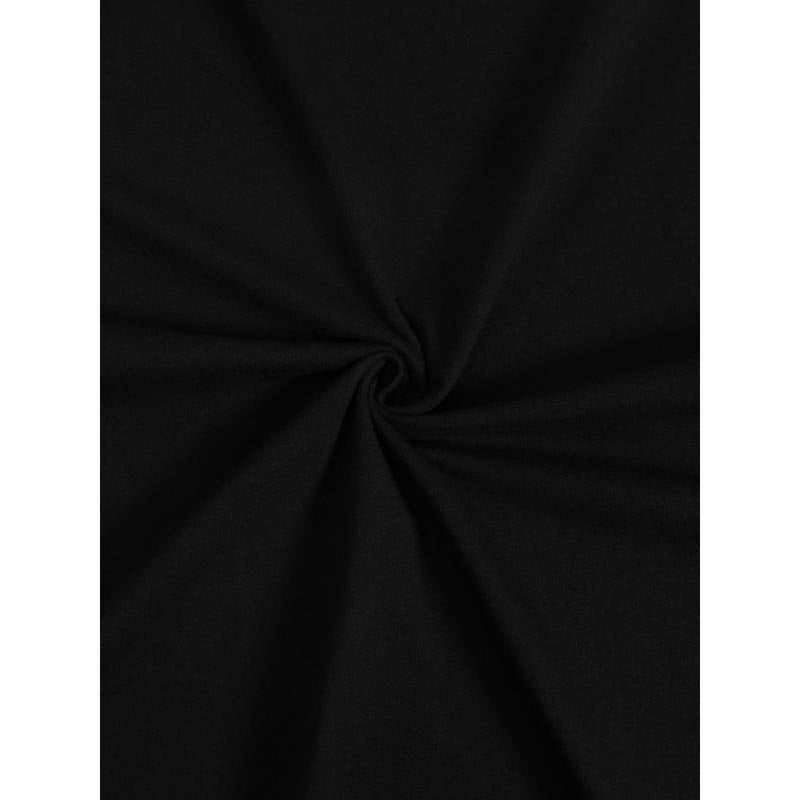 "Black Freedom" Graphic Tee - Casual Cotton Short Sleeve T-Shirt with Bold Print, Machine Washable, Black Everyday...