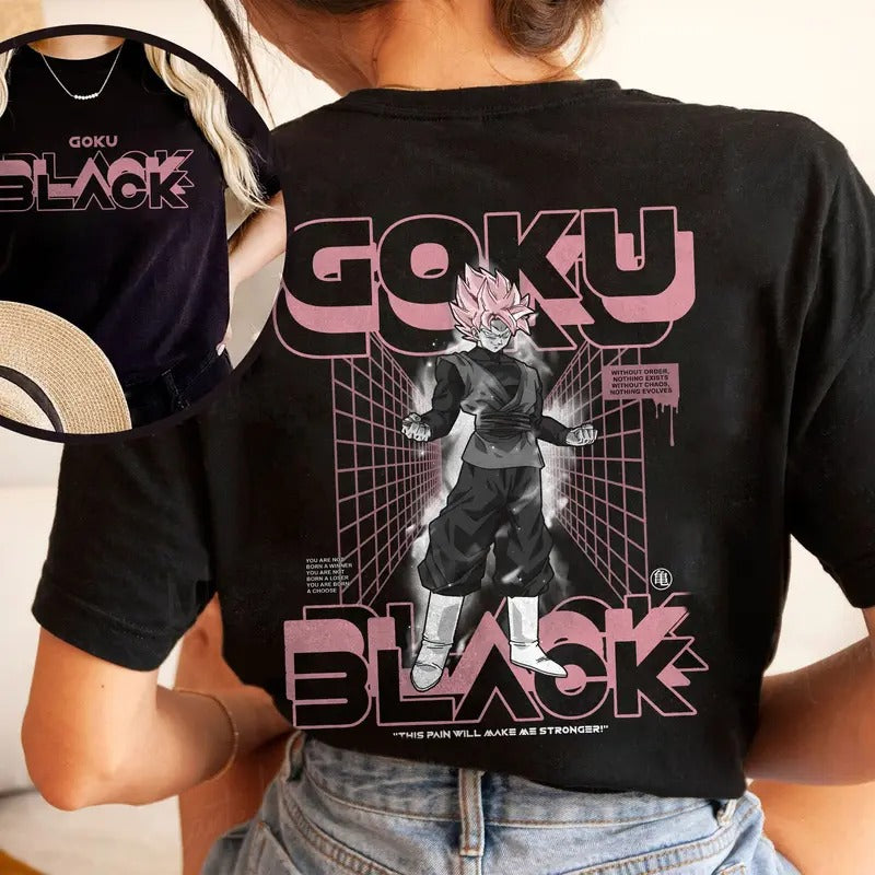 Black Goku T-shirt, Anime Lovers Sweatshirt Hoodie A1 | HypeCrazeTee.com