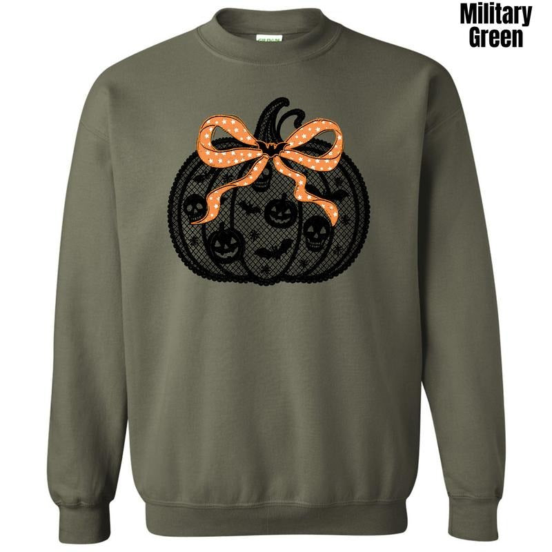 Black Halloween Pumpkin Sweatshirt 'NLB' T-Shirts, Hoodie | HypeCrazeTee.com