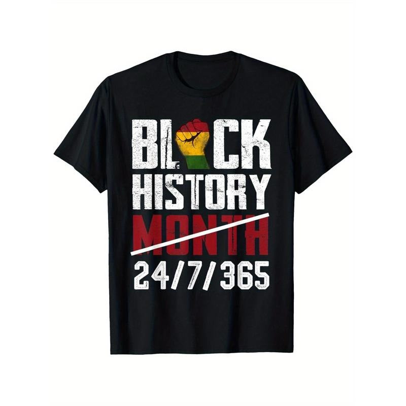 Black History Month African American Pride T-Shirt African T-shirt 100% Pure Cotton Gift For Men Women Dad Mom and...