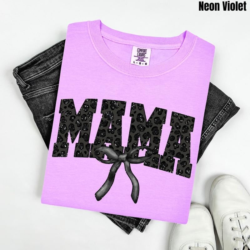 Black Leopard Mama Comfort Colors T-Shirt 'NLB' Hoodie, Sweatshirt | HypeCrazeTee.com