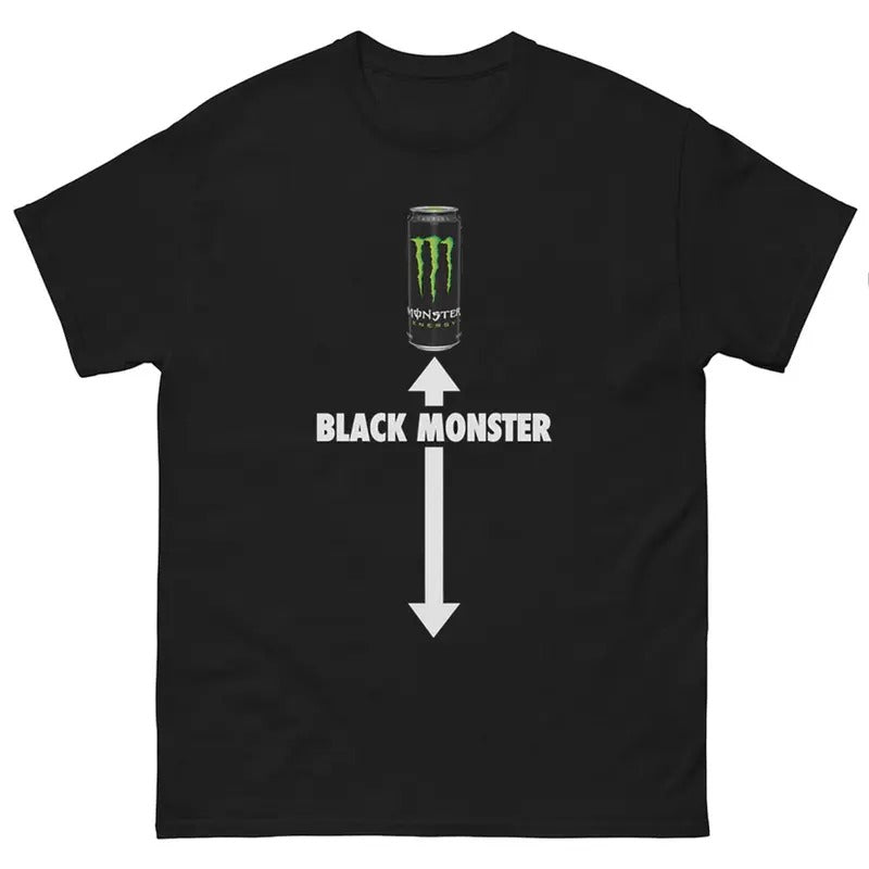 Black Monster T-Shirt Funny Meme Unisex Casual Style, Dank Memes Tshirt, Funny Gifts Hoodie, Sweatshirt | HypeCrazeTee.com