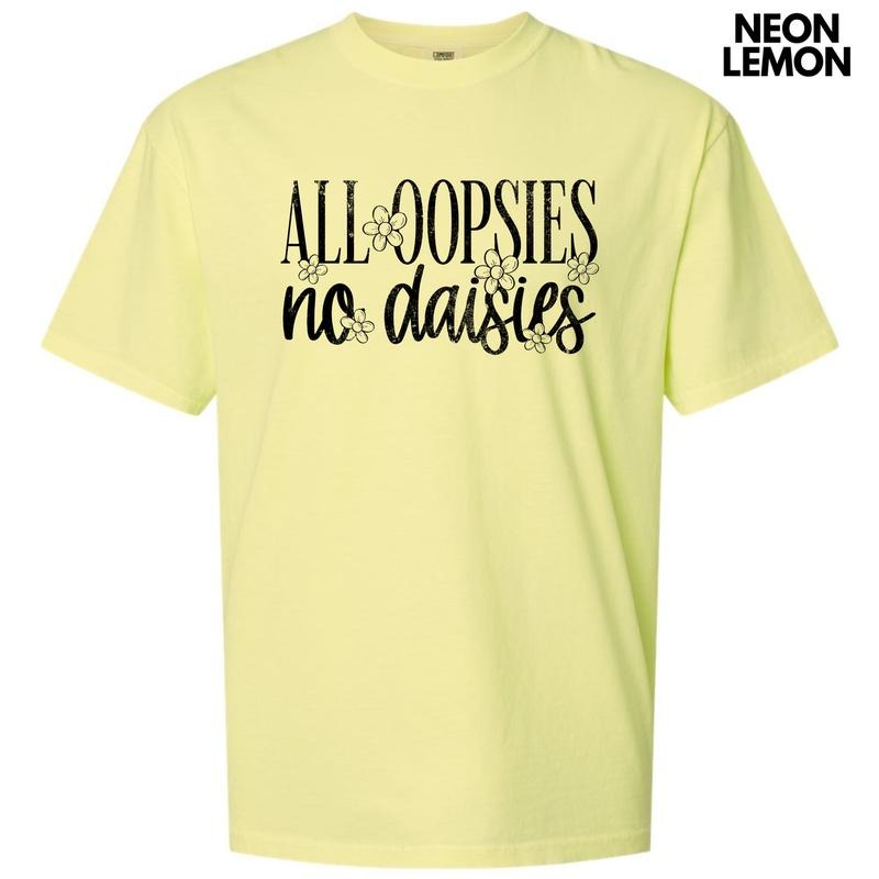 Black Oopsie Daisies Comfort Colors T-Shirt 'NLB' Hoodie, Sweatshirt | HypeCrazeTee.com