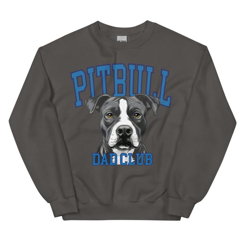 Black Pitbull Dad Club Sweatshirt T-Shirts, Hoodie | HypeCrazeTee.com
