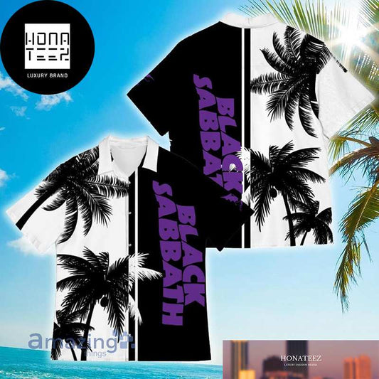 Black Sabbath CoConut Vintage White And Black Color 2024 Trendy Hawaiian Shirt