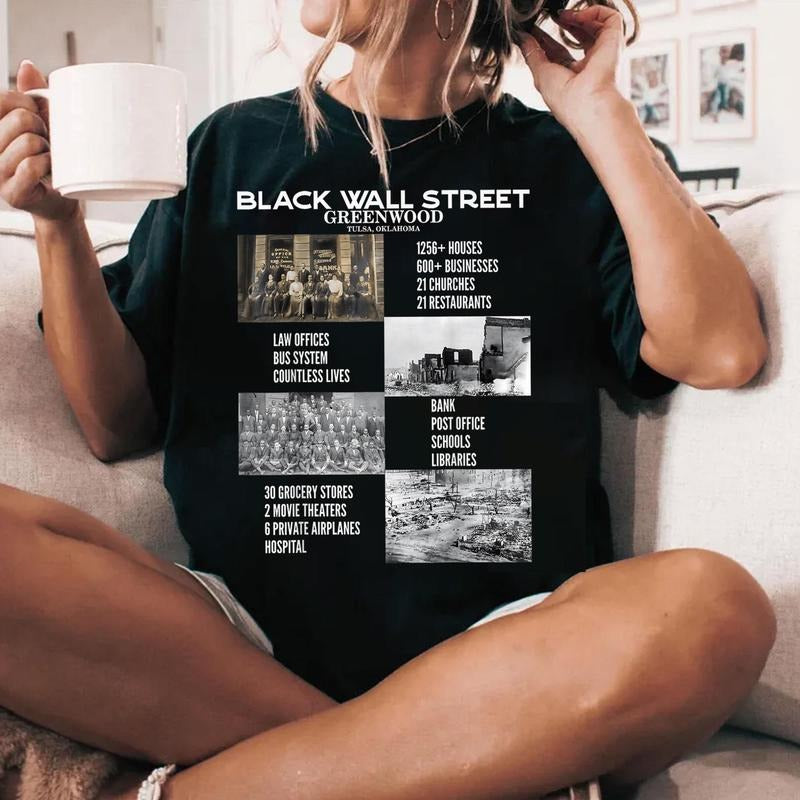 Black Wall Street Shirt, Black History Month Tee, Black People, African American Hoodie, Sweatshirt | HypeCrazeTee.com