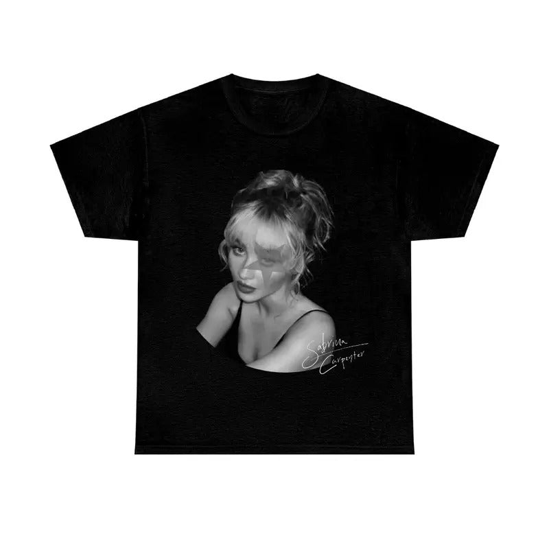 Black White Sabrinaaaa Fan Black T-Shirt, Music Princess Tour 2025 Tee Hoodie, Sweatshirt | HypeCrazeTee.com