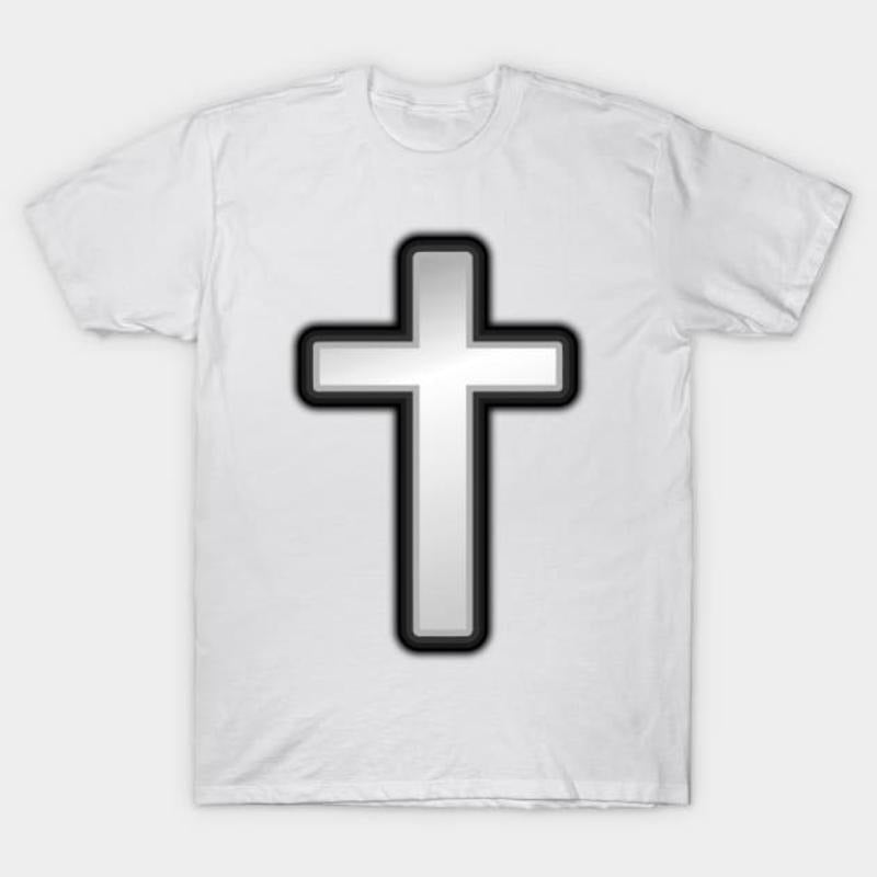 Black and White Cross T-Shirt Hoodie, Sweatshirt | HypeCrazeTee.com
