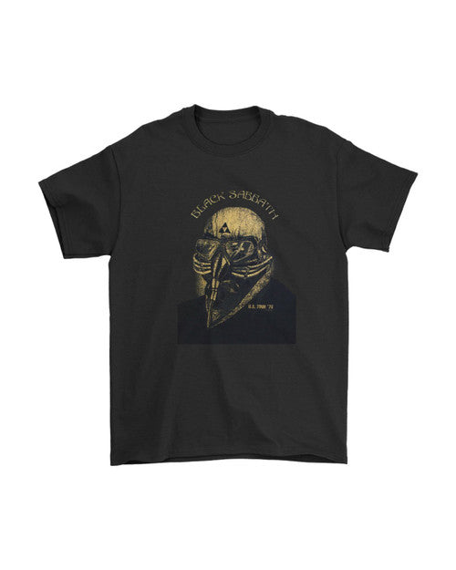 Black Sabbath Us Tour 78 Logo Rock Band Man's T-Shirt Tee
