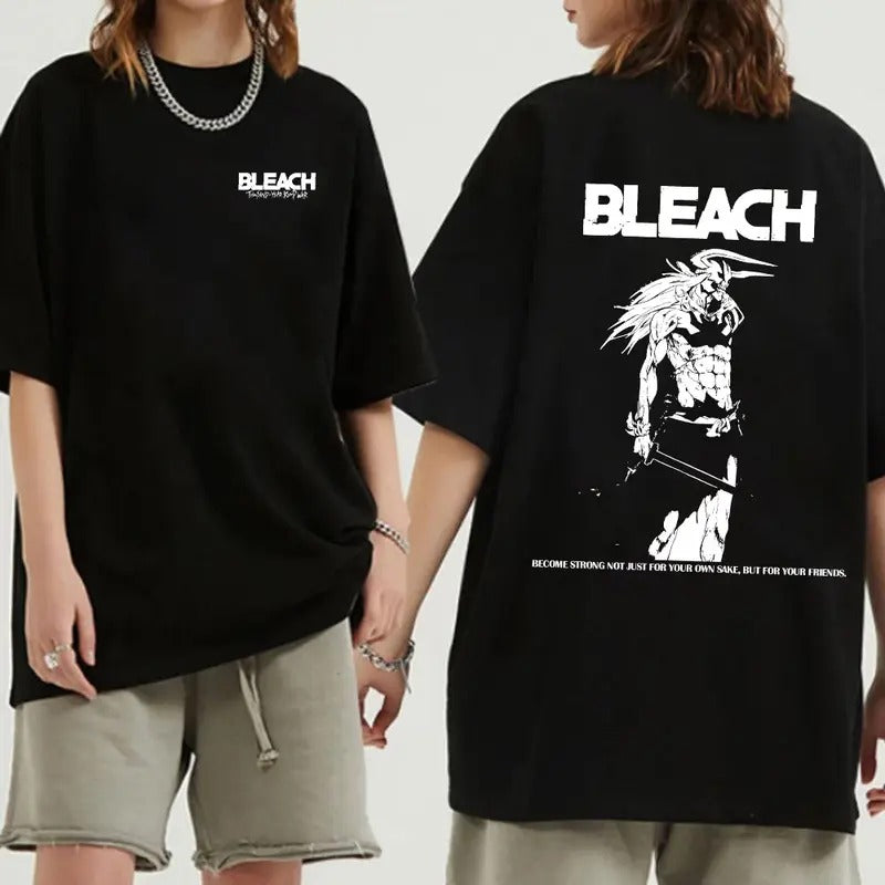 Bleach Ichigo Kurosaki Shirt | Become Strong For Your Friends Shirt | Reversible Ichigo Kurosaki T-Shirt | Bleach Anime...