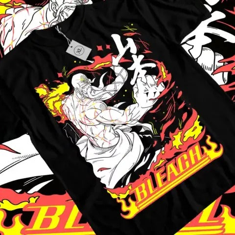 Bleach Yamamoto T-shirt Genryusai Shigekuni Tshirt Anime Manga All Size Black Hoodie, Sweatshirt | HypeCrazeTee.com