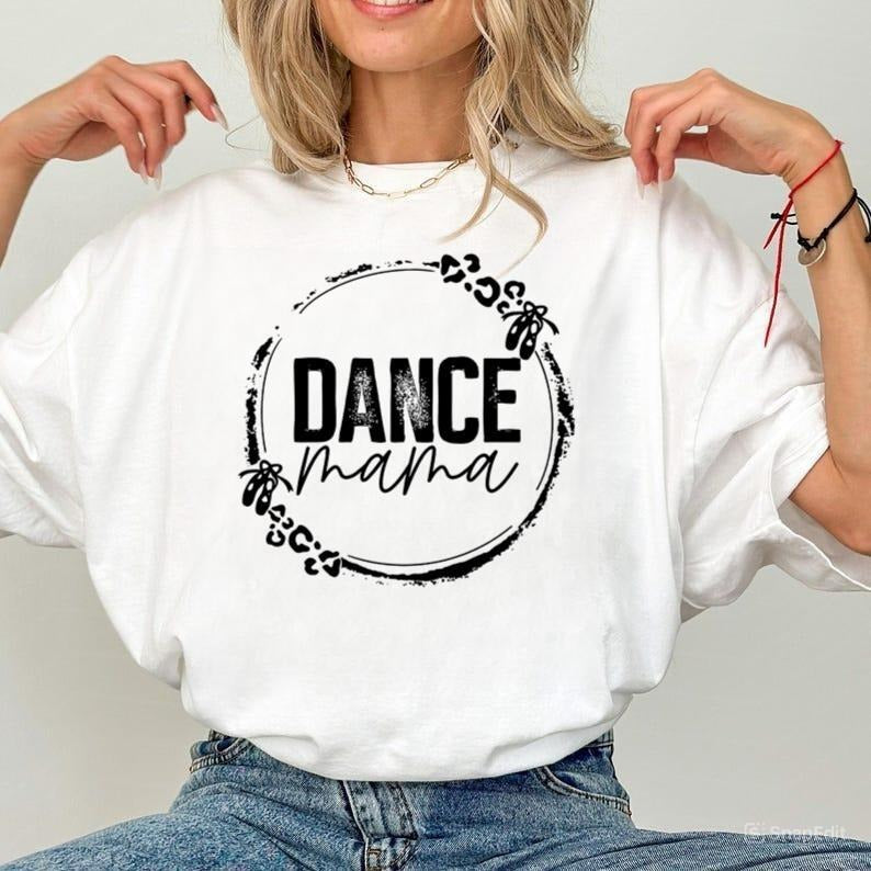 Bleached Tee-Dance Mama Round Leopard Single Color T-shirt Hoodie, Sweatshirt | HypeCrazeTee.com