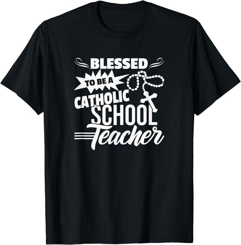 Blessed Be Catholic School Teacher Christian Teaching T-Shirts, Hoodie, Sweatshirt