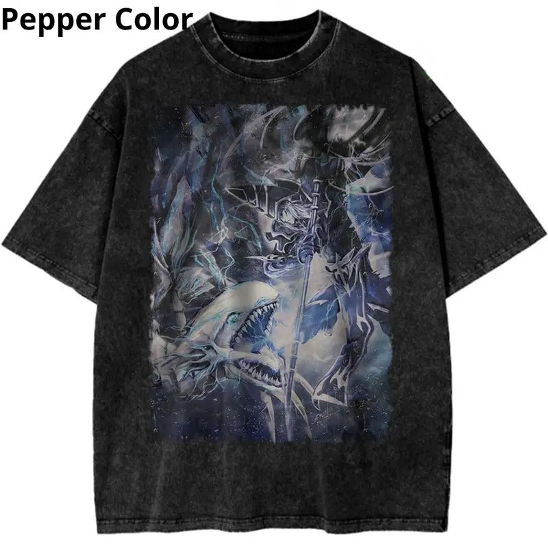 Blue Eyes White Dragon Shirt, Dark Magician Shirt, Yu-Gi-Oh! Shirt, Anime Shirt, Unisex Cotton Tees, T-shirt For man Top...