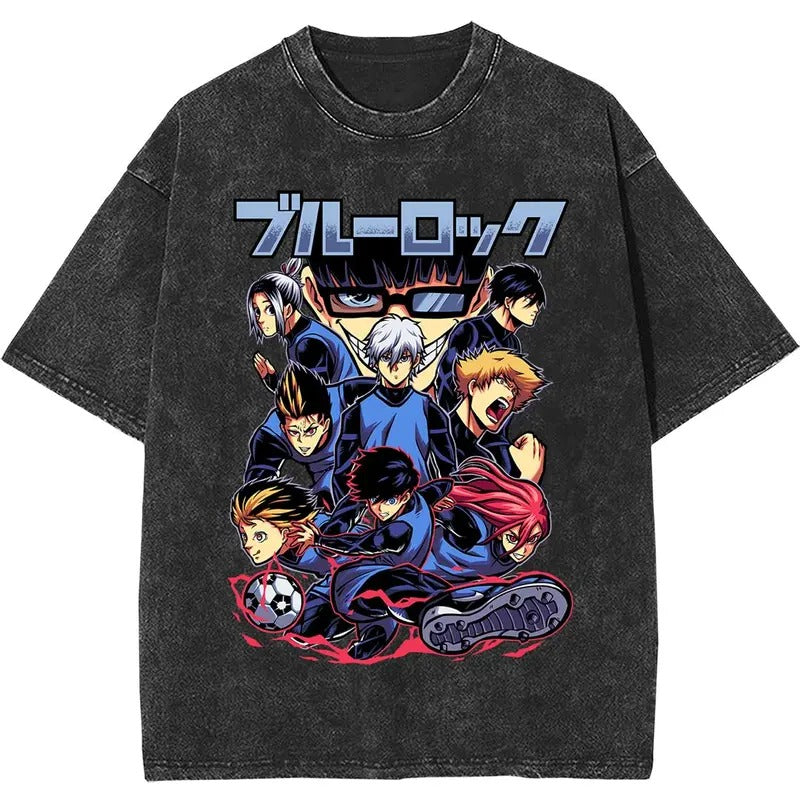 Blue Lock Vintage T-shirt Anime Merch Soft Cotton Unisex Shirt Rare Gift for Him Gift For Her Vintage Y2K #Hoodie Stretch...