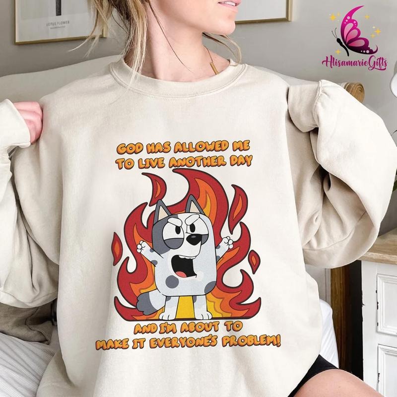 Blue Muffin Emotions Sweatshirt, Muffin Madness, Muffin Bluey Sweatshirt, Muffin Funny Sweatshirt, Muffin Bingo...
