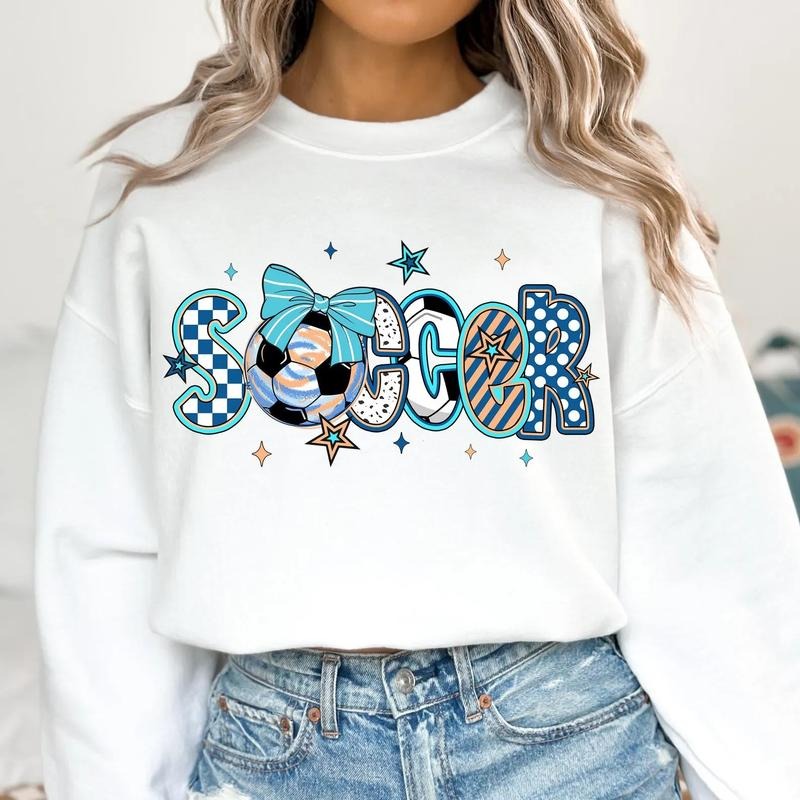 Blue Soccer DTF Transfers - THIS IS NOT A SHIRT Hoodie, Sweatshirt | HypeCrazeTee.com