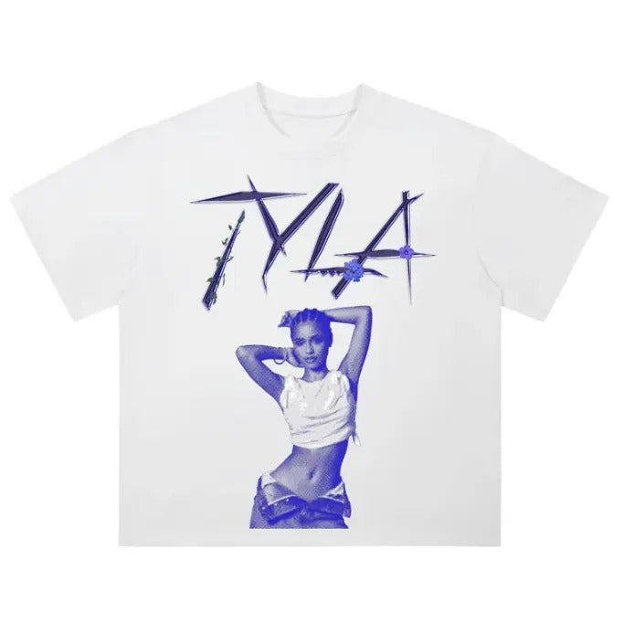 Blue Tyla T-Shirt, Tyla Music Gift, Gifts Fans Shirt Hoodie, Sweatshirt | HypeCrazeTee.com