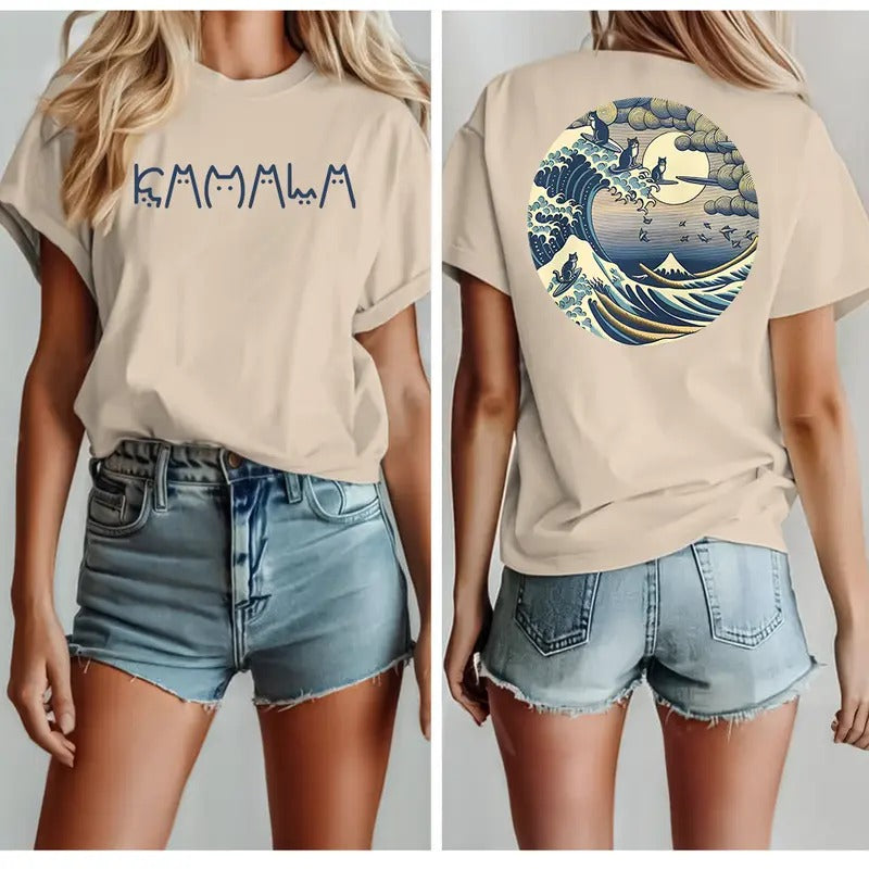 Blue Wave Cat For Kamala 2 Sides Shirt, Minnesota Midwestern Governor Walz For VP T-Shirt, Womenwear kamala heel Hoodie,...