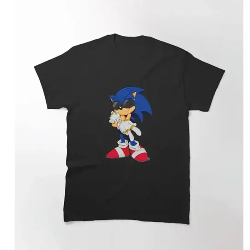 Blue shadoow with Rings Classic T-Shirt- Graphic Tee Tops, Fashion Cotton, Full Colors, Full Sizes, For Men, For Women...