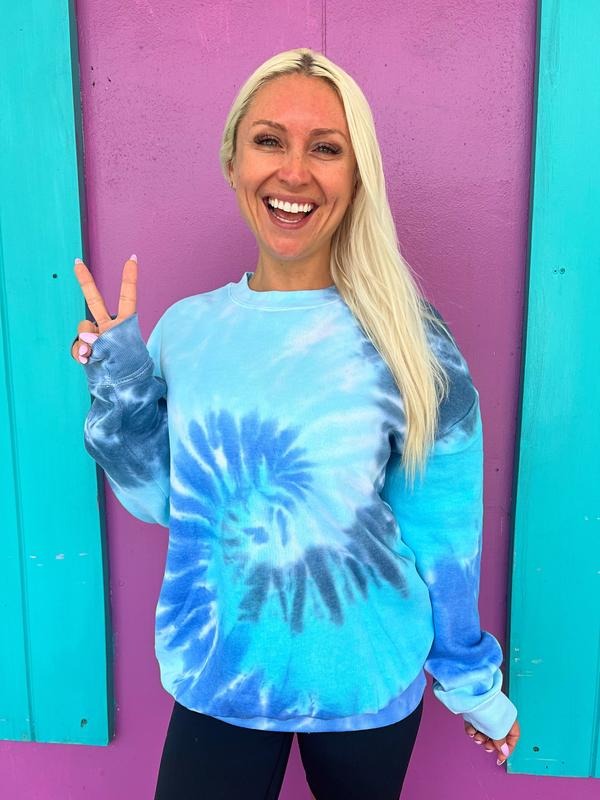 Blueberry Crush Tie-Dye Sweatshirt T-Shirts, Hoodie | HypeCrazeTee.com