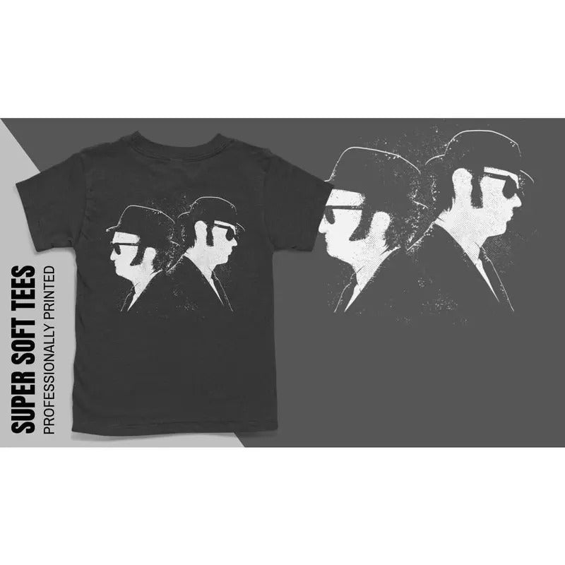 Blues Brothers T-Shirt, John Belushi T-Shirt, Elwood & Jakes Blues, Movies T-Shirts, Cult Movie T-Shirts, T-Shirts for...