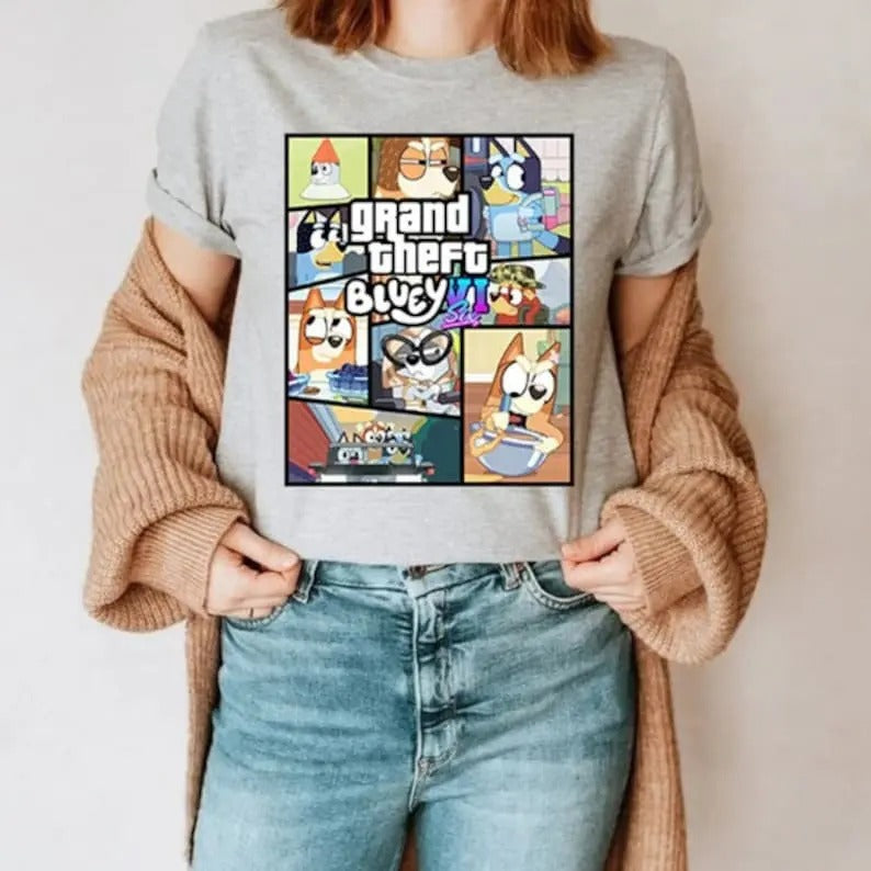 Bluey Birthday Party Shirt, Bluey Cartoon Shirt, Bluey Family Shirt, Bluey chilli shirt Hoodie, Sweatshirt | HypeCrazeTee.com