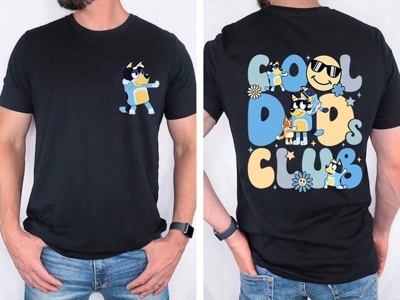 Bluey Cool Dad Club Shirt Bandit Cool Dad Club Bluey Bandit Shirt Dad Shirt Dad Bluey Shirt Bluey Dad Cool Dad Club T-Shirts, Hoodie, Sweatshirt