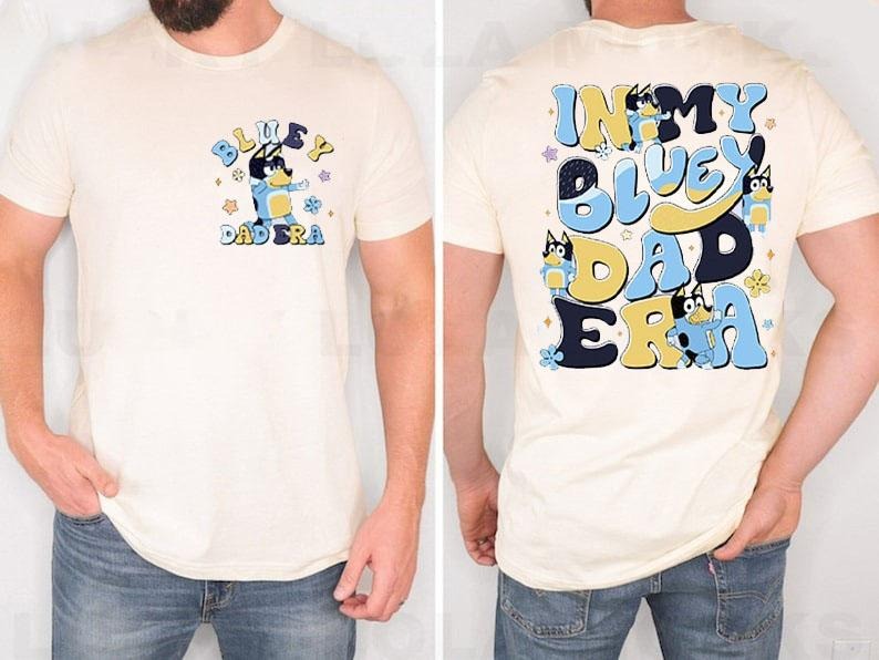 Bluey Dad Era Shirt| Bingo Bluey Cartoon Shirt | Bluey Character Sweatshirt| Bluey Family Tee| Bluey Friends Shirt |...