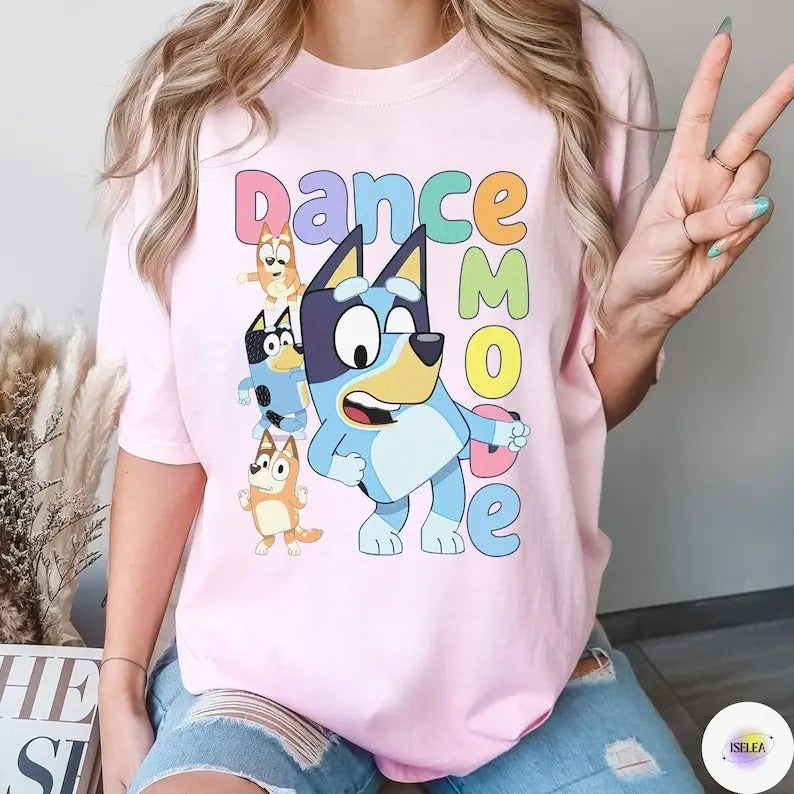 Bluey Dance Mode Sweatshirt, Bluey Birthday Shirt, Bluey Friends Shirt, Friends of Bluey Shirt, Bluey Family Matching...