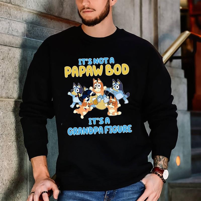 Bluey Grandpa Fathers Day Shirt | Bluey Father Figure Shirt | Bluey Bandit Dad Shirt | Bluey Dad Bod Shirt | Bluey...