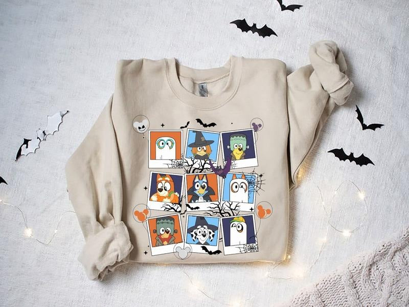 Bluey Halloween Shirt, Bluey Shirt, Bluey Trick Or Treat Shirt, Happy Halloween Shirt, Halloween Tshirt, Bluey T Shirt...