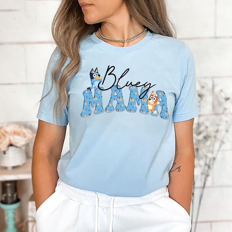 Bluey Mama Sweatshirt, Bluey Bingo Cool Mom Tshirt, Gift For Girl, Gift For Boy, Bluey Ice Cream Hoodie | HypeCrazeTee.com