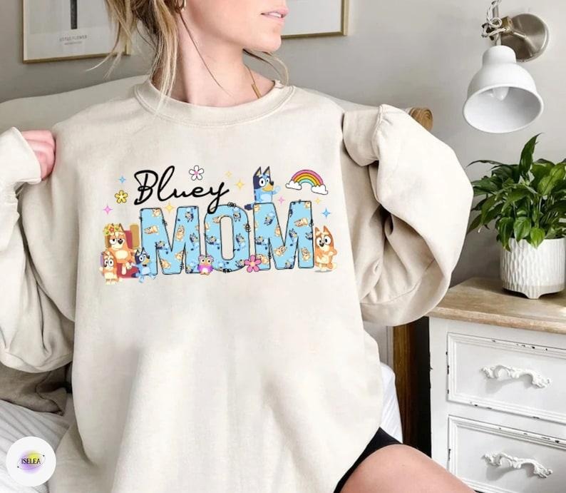 Bluey Mom Shirt, Mom Life Bingo Tshirt, Mothers Day Gift Idea, Hoodie, Sweatshirt | HypeCrazeTee.com