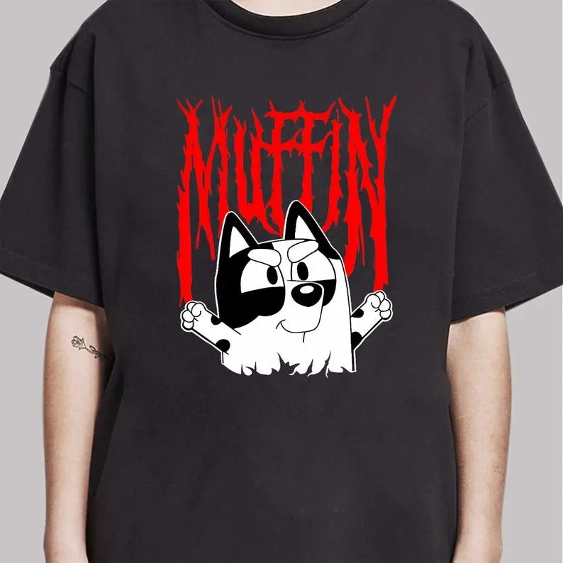 Bluey Muffin Metal Shirt Muffin Emotions Shirt Muffin Heeler Shirt Printed Classic Comfort Cotton All Sizes Colors Her Classic Cotton Shirt T-Shirts, Hoodie, Sweatshirt