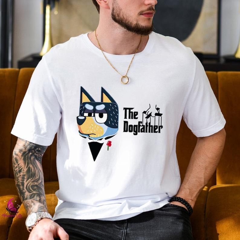 Bluey The Dogfather Shirt | Bluey Bandit Shirt | Cool Dad Shirt | Gift for Dad | Bluey Family Shirt | Bluey Shirt | Bluey...