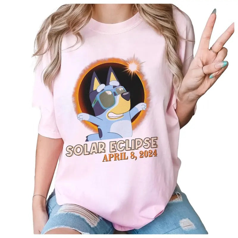 Bluey Total Solar Eclipse Cute Top Womenswear T-Shirts, Hoodie, Sweatshirt