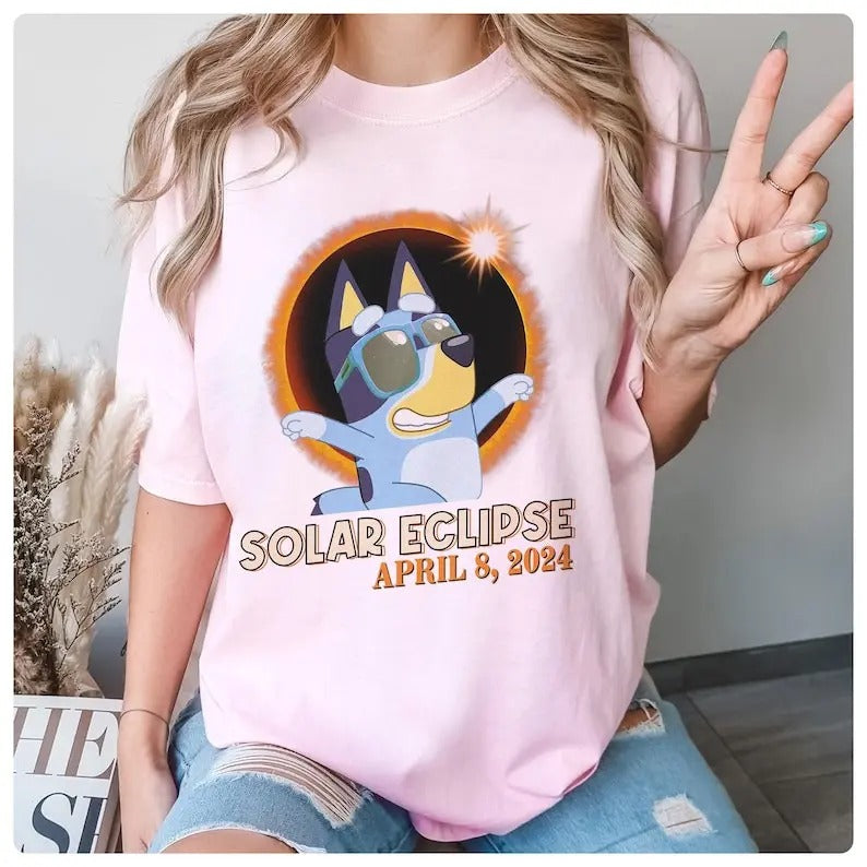 Bluey Total Solar Eclipse Shirt, Totality Bluey Shirt, Bluey Solar Eclipse Shirt, Bluey Bingo Shirt, Path of Totality,...