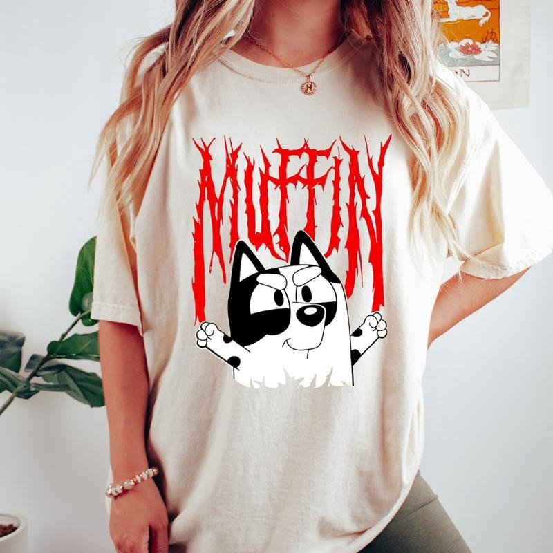 Bluyye Muffin Metal Shirt, Muffin Emotions Shirt, Luey Family Matching Shirt, Cute Muffin Shirt, Funny Muffin Bluey...