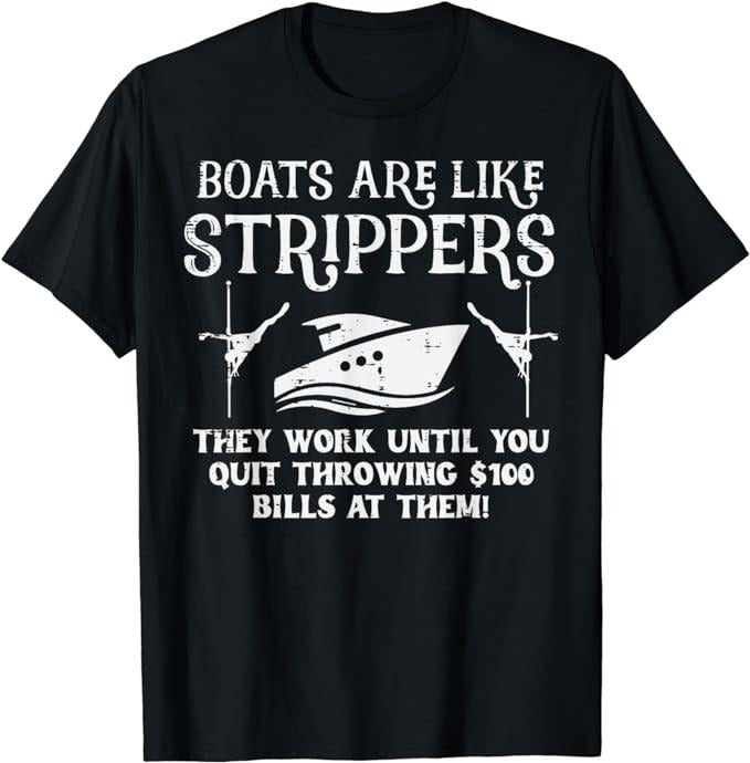 Boats Are Like Work Until Funny Captain Yacht Owner Ship Men T-Shirt Top Casual Cotton Hoodie, Sweatshirt | HypeCrazeTee.com