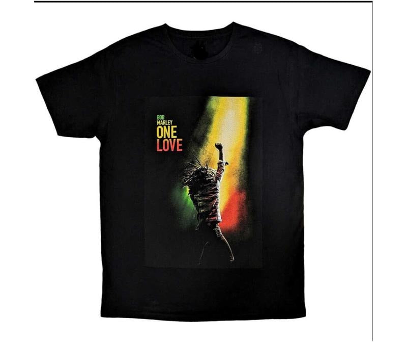 Bob Marley T-Shirt - One Love Movie - Black t-shirt Hoodie, Sweatshirt | HypeCrazeTee.com
