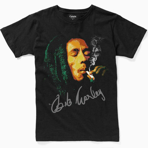 Bob Marley Reggae Jamaica Weed Rasta Graphic Smoke Street Wear Man's T-Shirt Tee