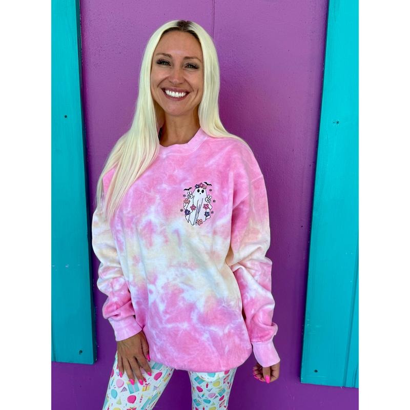 Boho Ghost Embroidered Sunshine Sweatshirt T-Shirts, Hoodie | HypeCrazeTee.com