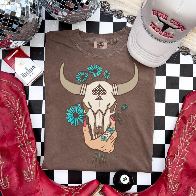 Boho Skull DTF Transfers - THIS IS NOT A SHIRT Hoodie, Sweatshirt | HypeCrazeTee.com