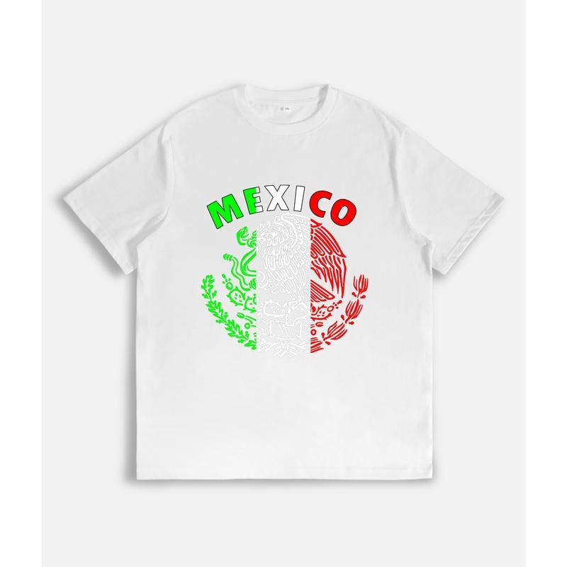Bold and Patriotic T - Shirt: Mexican Emblem with "Mexico" Hoodie, Sweatshirt | HypeCrazeTee.com