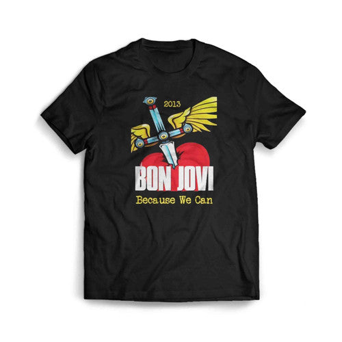 Bon Jovi 2013 Because We Can Tour Poster Mens T-Shirt Tee