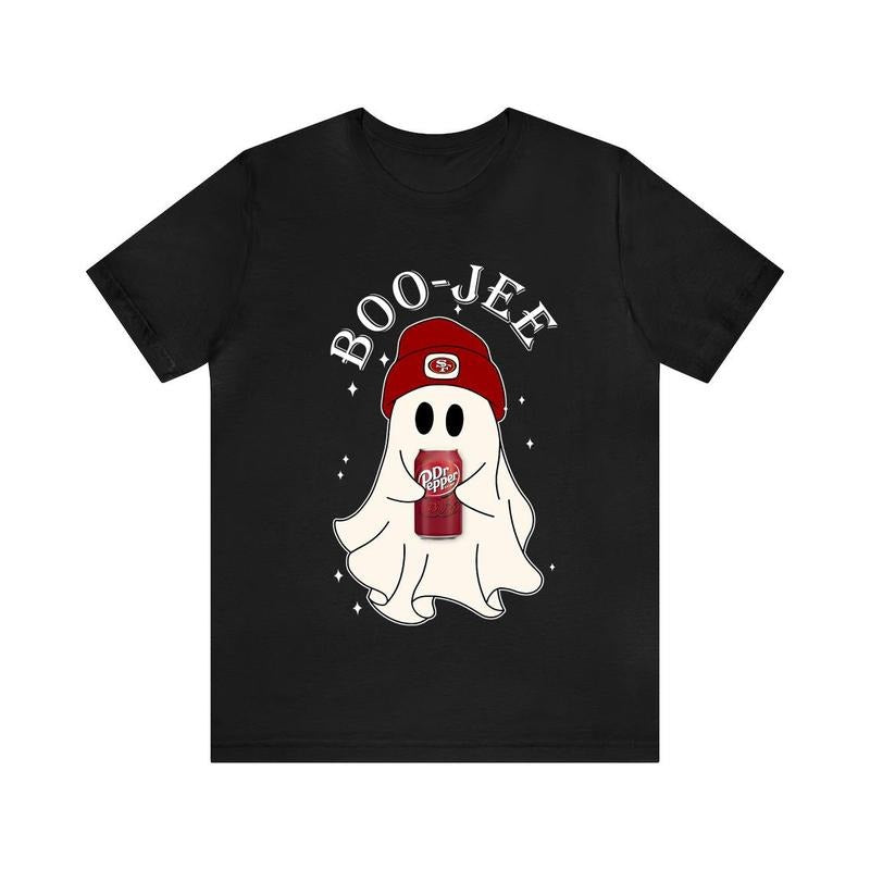 Boo-Jee Ghost T-shirt, Halloween Ghost T-shirt, Fan 49rs Football Shirt, Cute Shirt For Men And Women Hoodie, Sweatshirt