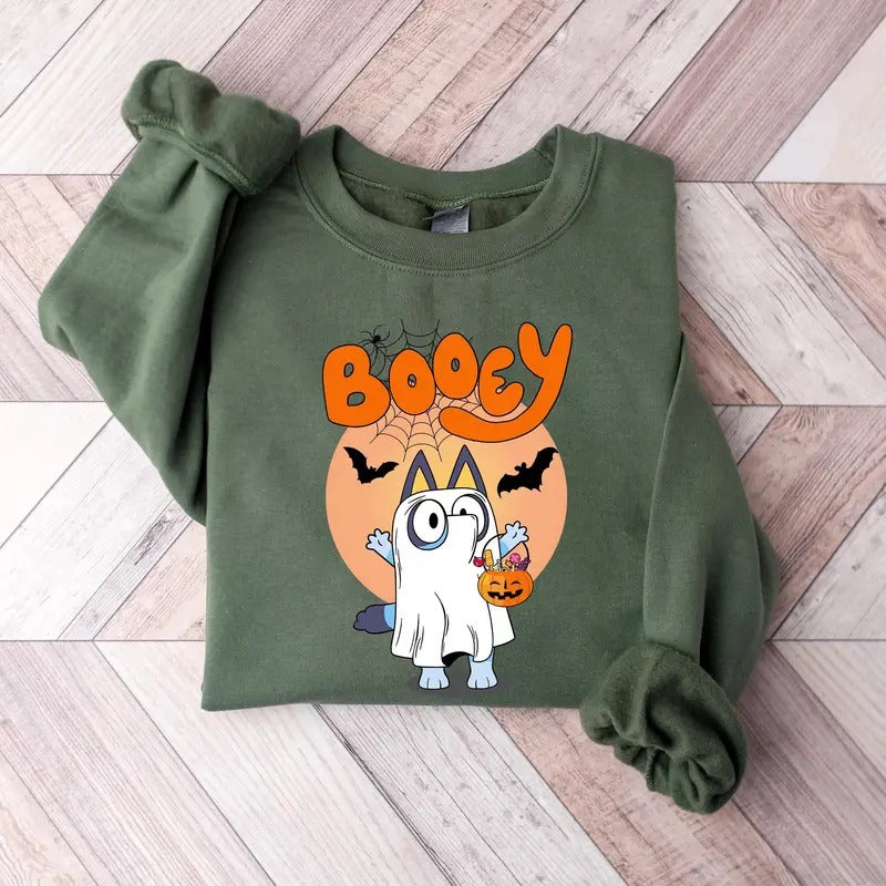 Booey Halloween Sweatshirt, Spooky Cartoon Shirt, Halloween Family Match Shirts, Halloween Horror Shirts Hoodie