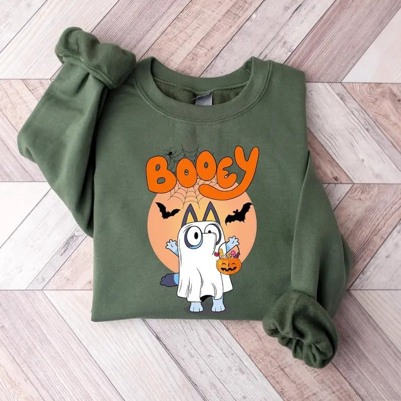 Booey Halloween Sweatshirt, Spooky Cartoon Shirt, Halloween Family Match Shirts, Halloween Horror T-Shirts Hoodie